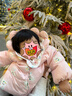 巴拉巴拉嬰兒羽絨服男童冬季女童短款外套花朵造型甜美萌 曬單實(shí)拍圖
