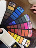 掌握（GRASP）24色扇形水彩套裝美術(shù)專(zhuān)業(yè)固體顏料手繪畫(huà)工具盒裝便捷攜帶出游創(chuàng  )作戶(hù)外寫(xiě)生必備 曬單實(shí)拍圖