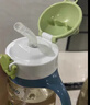 小土豆（potato）卡通熊ppsu水杯大容量水壺防摔吸管式水杯兒童水杯鴨嘴吸管杯奶瓶 240ml 卡通熊綠色 曬單實(shí)拍圖