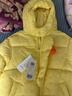 巴拉巴拉童裝寶寶羽絨服三防男童冬裝女童連帽外套萌趣面包服外套 黃色鴨鴨31004-白鴨絨 130 充絨量87g 曬單實(shí)拍圖