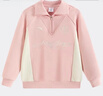 ANTA兒童加絨衛衣女大童裝2025冬季新款學(xué)院風(fēng)保暖百搭親膚柔軟套頭衫 柔光粉-2【加絨】 170 cm 曬單實(shí)拍圖