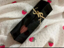 圣羅蘭（YSL）黑管鏡面愛(ài)心唇釉610口紅滋潤化妝品生日禮物送女友圣誕禮物 曬單實(shí)拍圖