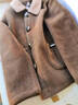 中老年人女裝媽媽裝毛呢子外套洋氣大衣服秋冬季50-60歲洋氣新款 咖色 加絨 3XL 建議120-135斤 曬單實(shí)拍圖