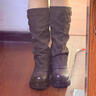 卓詩(shī)尼黑色靴子長(cháng)筒靴冬季女2026新款加絨高筒女款長(cháng)靴復古褲管靴 深灰色 40 曬單實(shí)拍圖