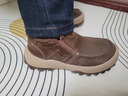 百麗套筒休閑雪地靴男26春新牛皮厚底保暖靴東北靴A2285AD6 棕色 38 曬單實(shí)拍圖