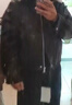 花花公子（PLAYBOY）品牌海寧真皮皮衣外套女士2025春秋冬新款小個(gè)子皮毛一體皮草夾克 黑色【內里加絨+可拆毛領(lǐng)】 S  建議85-100斤 曬單實(shí)拍圖
