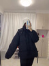 回力棉服女款2025年新款連帽冬季寬松加厚棉襖小個(gè)子棉衣外套羽絨服 黑色 S 約105斤以?xún)?曬單實(shí)拍圖