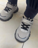 泰蘭尼斯春季新款兒童跑步鞋男女童加絨發(fā)光運動(dòng)鞋幼兒園可控開(kāi)關(guān)閃燈鞋 灰色 秋季網(wǎng)布 29 適合腳長(cháng)18.0cm 曬單實(shí)拍圖