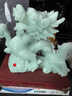 結盟者玉石龍擺件招財風(fēng)水轉運龍辦公室老板桌面青龍擺件鎮宅裝飾工藝品 藍冰玉（如意龍） 小號(DM)實(shí)木底座 曬單實(shí)拍圖