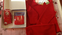 恒源祥本命年鴻運中老年秋衣秋褲女?huà)寢岒U驥紅色含羊毛蠶絲保暖內衣秋冬 曬單實(shí)拍圖