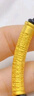 中國黃金（CHINA GOLD）心經(jīng)轉運珠黃金手繩男士足金手鏈新年情人節禮物送男朋友老公 金重約1.3g【紅繩款】 曬單實(shí)拍圖