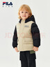 斐樂(lè )FILA兒童童裝棉羽2025年冬季新款男童中大童連帽常規羽絨服 金紅珀-GD 150 曬單實(shí)拍圖