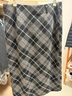 伊芙麗（eifini）伊芙麗高質(zhì)感簡(jiǎn)約時(shí)髦顯瘦小A格紋半身裙2025年秋季新款休閑裙子 灰色 中長(cháng)款 XL 125-140斤 曬單實(shí)拍圖