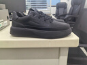 奧康（Aokang）秋冬新款運動(dòng)板鞋時(shí)尚休閑日常百搭男士增高休閑鞋 墨玉黑    42 曬單實(shí)拍圖