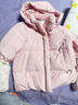 Teenie Weenie小熊女裝羽絨服甜美少女感俏皮活力溫暖舒適連帽外套 粉色 S 曬單實(shí)拍圖