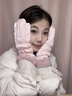 名創(chuàng  )優(yōu)品手套冬季女士騎行保暖防風(fēng)寒韓版可愛(ài)可觸屏電動(dòng)車(chē)加厚毛絨棉手套 氣質(zhì)粉【加厚可觸屏】韓版 曬單實(shí)拍圖