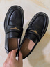 百思圖26春樂(lè )福鞋復古潮流學(xué)院風(fēng)女單鞋BV301AA6 黑色 36 曬單實(shí)拍圖