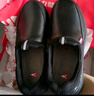 足力健防滑老人鞋男新年新款春秋季樂(lè )福鞋軟底商務(wù)休閑皮鞋一腳蹬豆豆鞋 曬單實(shí)拍圖