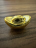 領(lǐng)豐金實(shí)心金元寶黃金9999足金禮物攢金錠婚慶擺件金豆 5g 曬單實(shí)拍圖