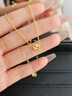 中國黃金（CHINA GOLD）愛(ài)心四葉草黃金項鏈女款2026新款足金吊墜轉運生日禮物女朋友老婆 足金愛(ài)心四葉草吊墜【贈銀鏈】 曬單實(shí)拍圖