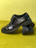 公羊皮鞋男鞋冬季新款頭層牛皮英倫風(fēng)商務(wù)正裝鞋男軟底上班通勤德比鞋 黑色【標準皮鞋碼】 41 (255mm) 曬單實(shí)拍圖