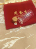 周金生黃金老人小金豆子轉運金珠足金999圣誕節送女朋友生日禮物 圣誕老人【絨布袋+玻璃瓶】 0.15g 曬單實(shí)拍圖
