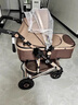 SNZESKE品牌高景觀(guān)嬰兒車(chē)可坐可躺輕便折疊雙向減震新生兒童寶寶手推車(chē) 卡其-四輪橡膠【京倉直發(fā)/次日達】 曬單實(shí)拍圖