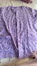 北極絨中老年純棉秋衣開(kāi)衫女士媽媽對襟線(xiàn)衣寬松大碼保暖內衣老人棉毛衫 紫色（單件上衣） XL （建議100-130斤） 曬單實(shí)拍圖