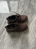 金利來(lái)（Goldlion）男鞋工裝鞋秋冬款皮鞋男復古男士厚底戶(hù)外休閑皮鞋板鞋男 棕色 38 曬單實(shí)拍圖