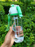 AILUKI日本運動(dòng)噴霧水杯女男生大容量戶(hù)外水壺兒童學(xué)生上學(xué)專(zhuān)用噴水杯子 青桃粉800ml-進(jìn)口tritan-【納米噴霧口】 曬單實(shí)拍圖
