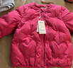 戴維貝拉（DAVE＆BELLA）兒童羽絨服冬裝新款女童外套女寶寶長(cháng)袖上衣保暖小童衣服童裝 楊梅紅【現貨】 140 cm 【充絨量76.5g】 曬單實(shí)拍圖