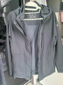 KOLON SPORT/可隆軟殼三合一夾克 女子防風(fēng)透濕戶(hù)外沖鋒衣2級 LKJK5WNT14-BK 黑色 【軟殼內膽】 S 160/84A 曬單實(shí)拍圖