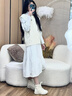 匯媚馬甲女2025秋冬新款日系甜美針織馬甲背心毛衣疊穿百搭韓系氛圍感 白色馬甲 均碼 建議80-140斤 曬單實(shí)拍圖