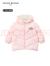 Teenie Weenie Kids 小熊童裝25新款冬男女寶寶三防連帽蓬松羽絨服 淺粉色 100cm 曬單實(shí)拍圖