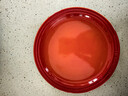 酷彩（Le Creuset）法國炻瓷彩色水果餐盤(pán)冷熱菜盤(pán)家用菜碟子餐具19cm圓形碟桔色 曬單實(shí)拍圖