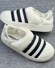 adidas「面包鞋」PUFFYLETTE經(jīng)典運動(dòng)棉鞋男女秋冬阿迪達斯三葉草   米白/黑   38 曬單實(shí)拍圖