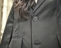 渠辰西裝外套女士正裝女西服黑色西裝外套女男女韓版寬松春秋面試答辯 黑色【自帶墊肩，抗風(fēng)抗皺】 L 曬單實(shí)拍圖