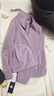 雅鹿衛衣女男加絨加厚運動(dòng)保暖抓絨衣雙面穿搖粒珊瑚絨情侶外套 26029木槿紫-女款 2XL 曬單實(shí)拍圖