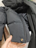 天石700蓬鵝絨羽絨服男女加厚連帽戶(hù)外防風(fēng)東北嚴寒V058黑色S 曬單實(shí)拍圖
