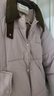 棉致韓系中長(cháng)款加厚棉服女冬季新款小個(gè)子棉衣外套女面包服羽棉襖絨服 507香芋紫【高品質(zhì)60】 L 125-145斤 曬單實(shí)拍圖