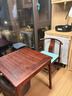 御云錦陽(yáng)臺茶桌進(jìn)口實(shí)木新中式家用小型茶幾現代簡(jiǎn)約陽(yáng)臺方小茶臺泡茶桌 茶臺*1+馬鞍凳*1+半月椅*1 曬單實(shí)拍圖