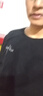 回力（Warrior）純棉t恤男秋冬新款重磅運動(dòng)上衣男士寬松打底長(cháng)袖體恤 黑色  XL 曬單實(shí)拍圖