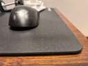 CAPERE(鎧雷)防水全鋼化微蝕刻玻璃游戲鼠標墊加厚中號防滑PU底電競 玻璃墊【星耀黑】小號350x250x6mm 曬單實(shí)拍圖
