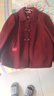 卡柏妃媽媽秋冬季加厚毛呢外套新中式短款唐裝老人太太衣服喜慶奶奶呢子 曬單實(shí)拍圖