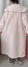 G.duck小黃鴨女童珊瑚絨睡衣秋冬款大童家居服睡袍法蘭絨加厚保暖睡裙 粉色 110 cm 曬單實(shí)拍圖