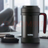 膳魔師（THERMOS）不銹鋼辦公保溫杯大容量男士有手柄桌面杯TCMN-600商務(wù)水杯泡茶杯 TCMF-501-BK黑色 曬單實(shí)拍圖