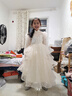 花童婚禮小女孩禮服高端秋冬公主裙女童蓬蓬紗主持人鋼琴演奏禮服 201香檳色【送金色水滴皇冠】 130 【建議40-46斤】 曬單實(shí)拍圖