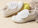M1&M2童鞋女童帆布鞋男童室內鞋幼兒園室外小白鞋兒童鞋子女學(xué)步鞋398 白色 25 適合腳長(cháng)15cm 曬單實(shí)拍圖