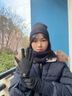 卡爾美（KELME）手套帽子面罩（3件套）冬季騎行跑步保暖防寒圍脖針織帽戶(hù)外套裝 曬單實(shí)拍圖