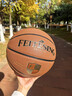 FEITESING正品籃球真皮牛皮質(zhì)感耐磨室內外7號成人比賽5號兒童6號學(xué)生刻字 升級大顆粒吸濕灰棕【十年打壞包賠】 七號籃球（標準球） 曬單實(shí)拍圖
